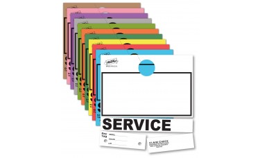 Blank Colored 4-Part Service Dispatch Hang Tags (Package of 1000)