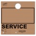 Blank Colored 4-Part Service Dispatch Hang Tags - Brown