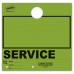 Blank Colored 4-Part Service Dispatch Hang Tags - Lime Green
