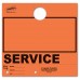 Blank Colored 4-Part Service Dispatch Hang Tags - Orange