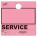 Blank Colored 4-Part Service Dispatch Hang Tags - Pink