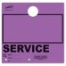 Blank Colored 4-Part Service Dispatch Hang Tags - Purple