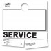Blank Colored 4-Part Service Dispatch Hang Tags - White