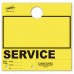 Blank Colored 4-Part Service Dispatch Hang Tags - Yellow