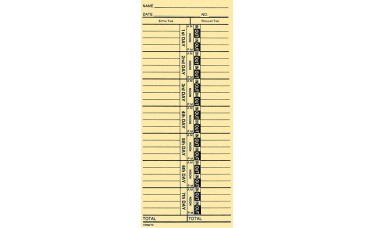 Time Cards 3 1/2 in. x 8 1/2 in. (Box of 250)