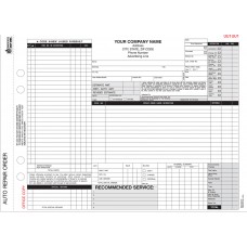 Repair Order Forms - 4-Part w/Carbon - Custom (Package of 250)