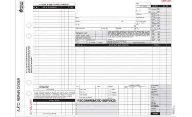 Repair Order Forms - 4-Part Carbonless - Stock (Package of 250)