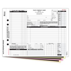 Repair Order Forms - 4-Part w/Carbon - Custom (Package of 250)