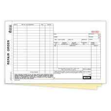 Automotive Repair Order Forms - 3-Part Carbonless - Stock (Package of 250)