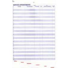 Service Appointment Sheets (Package of 50)