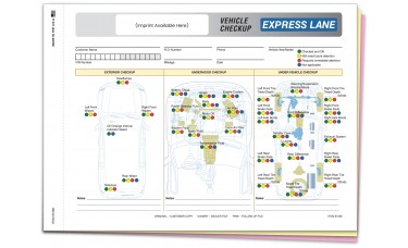 Express Lane Vehicle Checkup Form - Custom