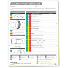 Kia Multi Point Inspection Form - Stock (Package of 250)