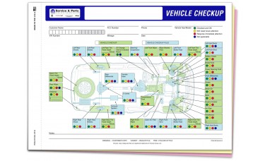 Chrysler Multi Point Inspection Form - Stock (Package of 250)