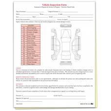 Vehicle Inspection & Estimate Forms - Stock (Package of 100)