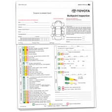 Toyota Multi Point Inspection Form - Custom