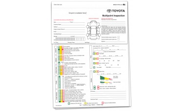 Toyota Multi Point Inspection Form - Custom