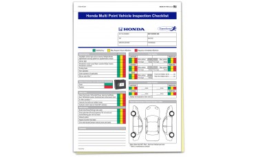 Honda Multi Point Inspection Form - Stock (Package of 250)