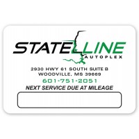 Custom Write-On Oil Change Stickers - Light Adhesive (Roll of 500)