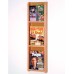 3 Magazine / 6 Brochure Divulge Oak & Acrylic Wall Rack With Removable Inserts - Light Oak
