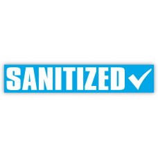 Sanitized Slogan Car Windshield Stickers