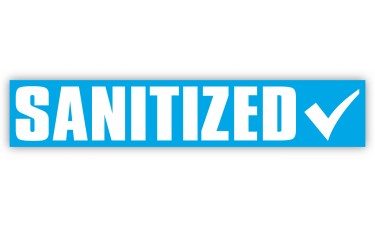 Sanitized Slogan Car Windshield Stickers