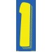 7-1/2" Blue & Yellow Adhesive Windshield Numbers - 1