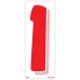 7-1/2" Red & White Adhesive Windshield Numbers - 1