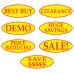 Oval Message Windshield Stickers (Package of 12)