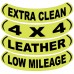 Reverse Arched Message Windshield Stickers (Package of 12)