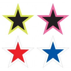 5" Star Car Dealership Windshield Stickers (Package of 12)