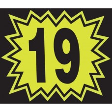 Chartreuse Explosion Year Model Windshield Stickers (Package of 12)