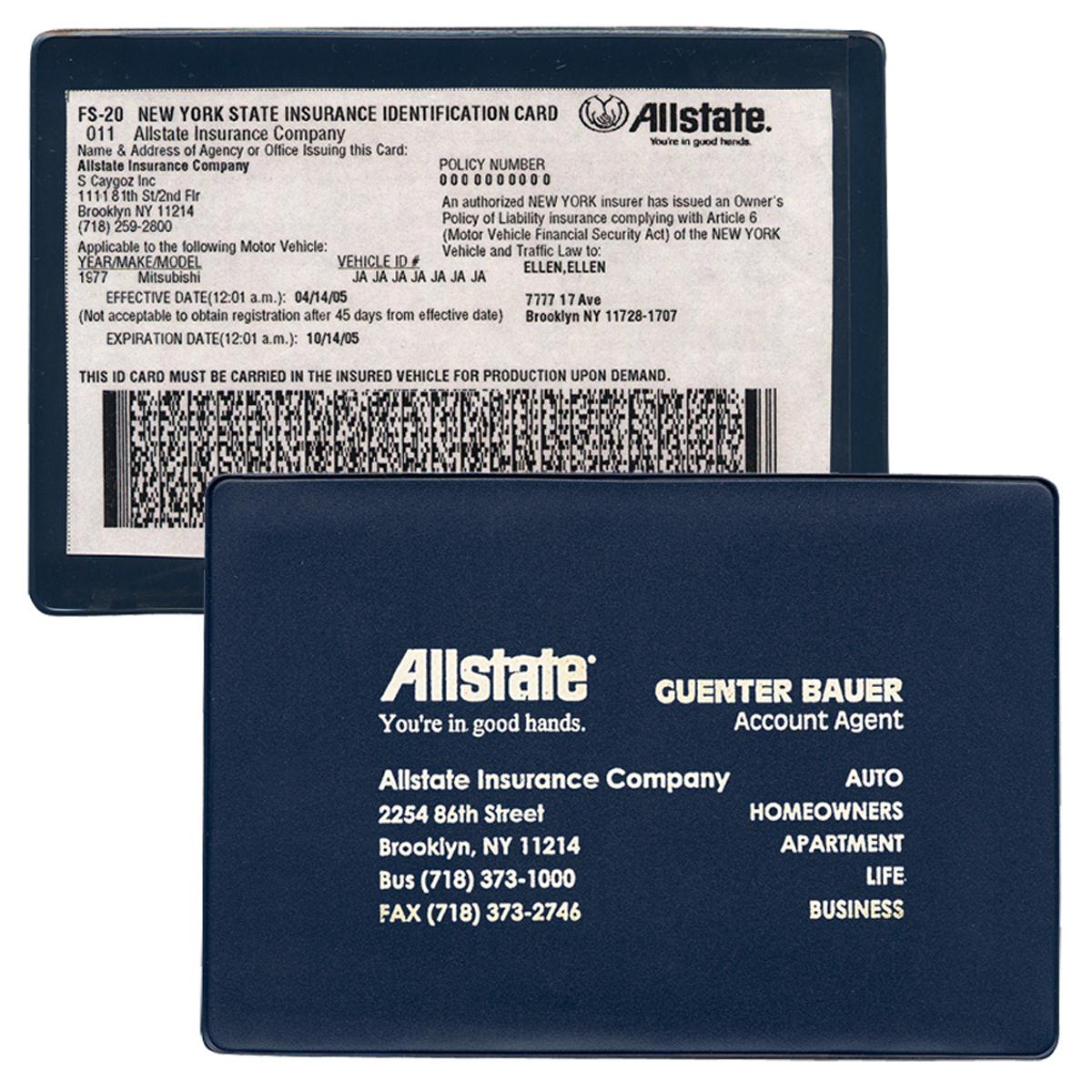 allstate car insurance card template