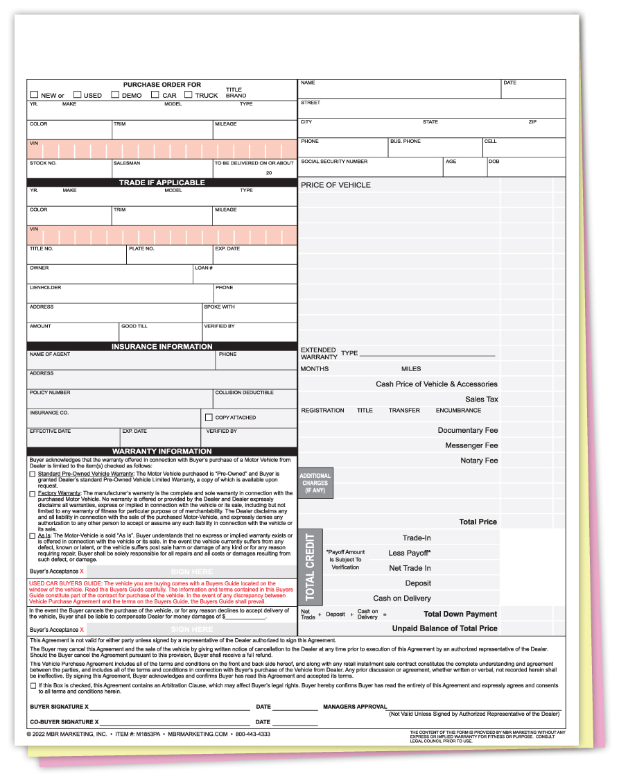 Retail Installment Agreement