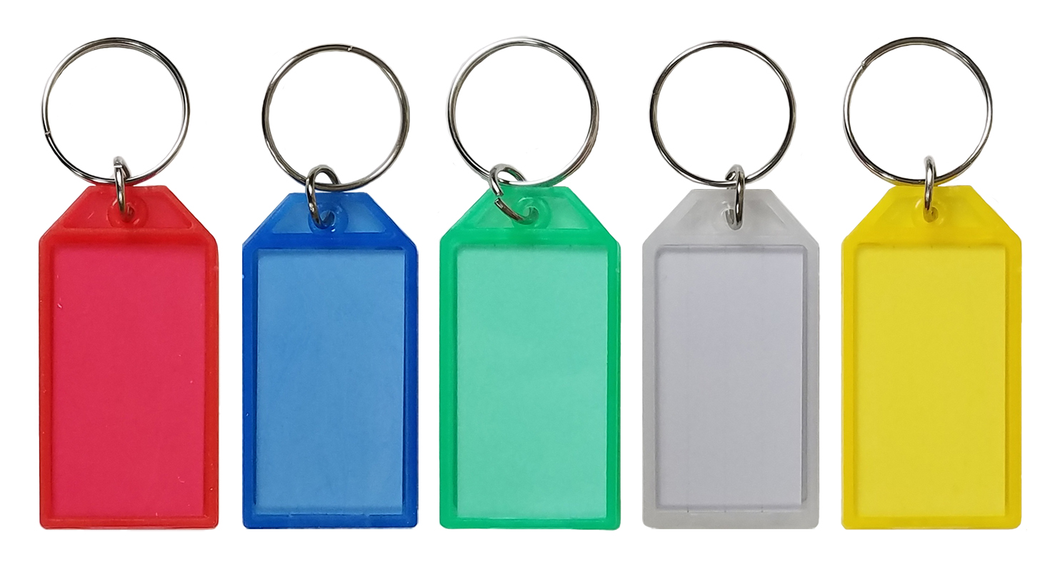 Colored Plastic Key Tag With Split Ring 3D Model - TurboSquid 1781638