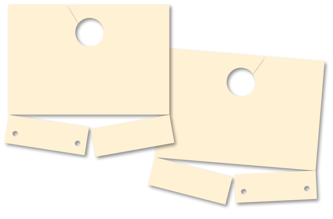 Blank Manila Service Dispatch Hang Tags Package Of 1000 