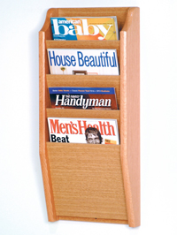 Wooden Mallet Literature Display Racks & Furniture