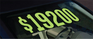 Windshield Pricing Number Stickers for Car Dealerships