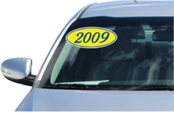 Windshield Oval Stickers For Cars - Printed In USA